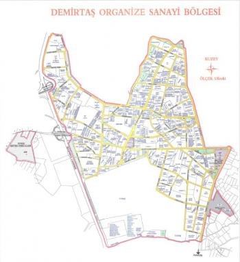 DijitalEmlak'tan DOSAB'da 14.000 m2 Kapatılabilen Satılık 9.500 m2 Sanayi İmarlı Arsa.