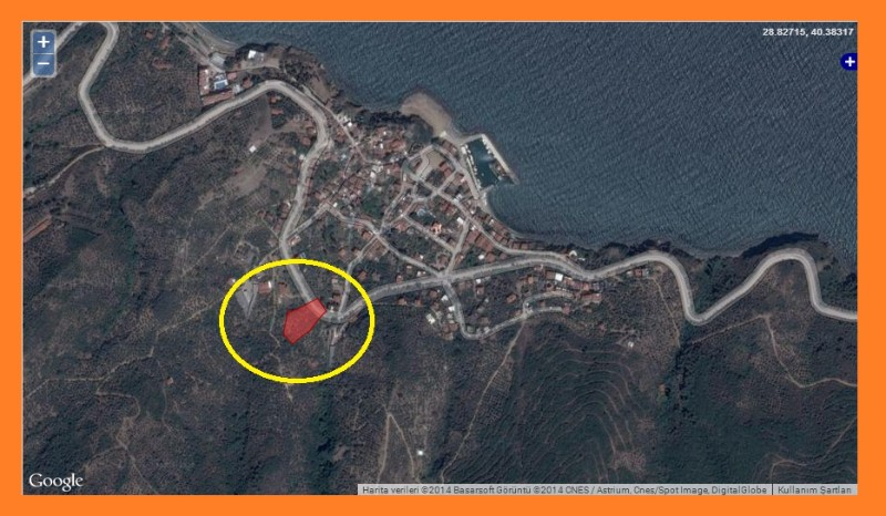 DijitalEmlak'tan Kumyaka'da deniz Manzaralı 5 Binlik de Satılık 3.700 m2 Arazi.
