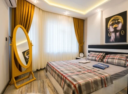 Möblierte 1+1 Wohnung Alanya Zentrum