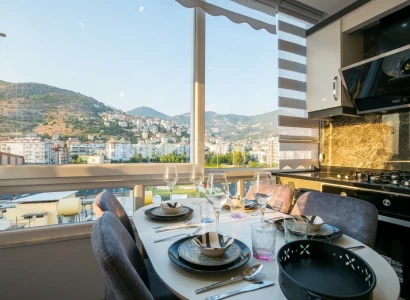 Möblierte 1+1 Wohnung Alanya Zentrum