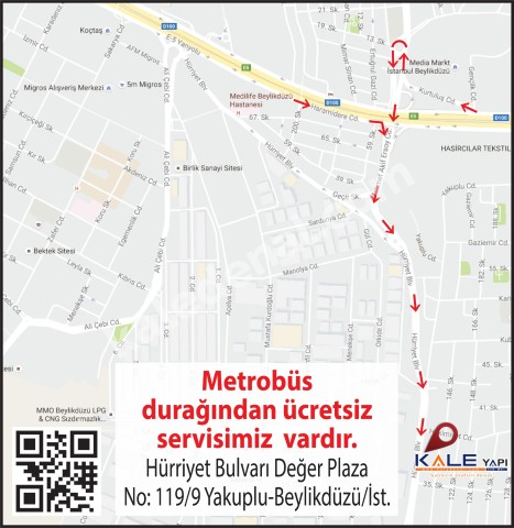 BEYLİKDÜZÜ KALE'DEN HAFTANIN KUPON DAİRESİ 2+1 MERKEZİ KONUM