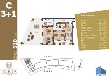 Topraktan Daire | Porta Vadi Projesi | KAĞITHANE | İSTANBUL | 76 Satılık Daire