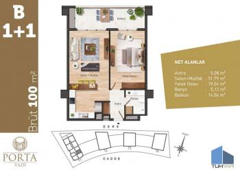 Topraktan Daire | Porta Vadi Projesi | KAĞITHANE | İSTANBUL | 76 Satılık Daire