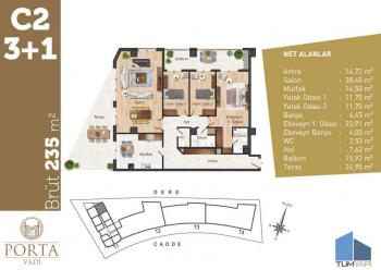 Topraktan Daire | Porta Vadi Projesi | KAĞITHANE | İSTANBUL | 76 Satılık Daire