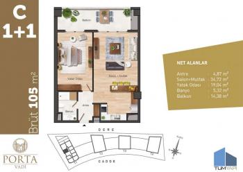 Topraktan Daire | Porta Vadi Projesi | KAĞITHANE | İSTANBUL | 76 Satılık Daire