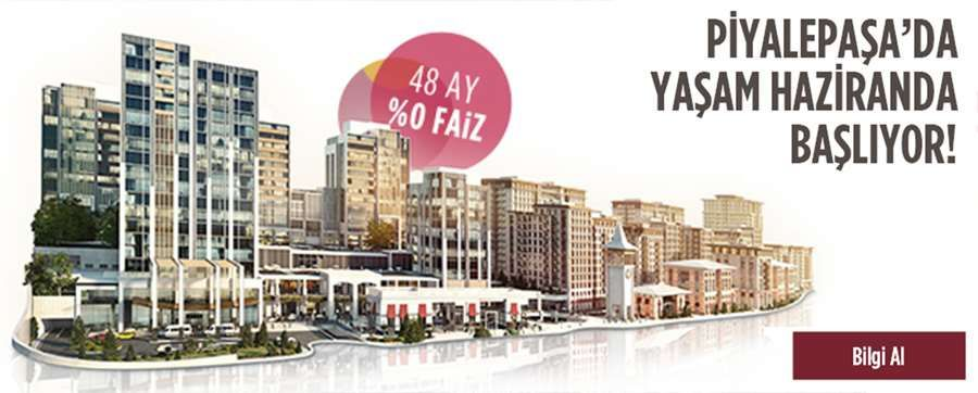Topraktan Daire | Piyalepaşa İstanbul Projesi | BEYOĞLU | İSTANBUL | 950 Satılık Daire