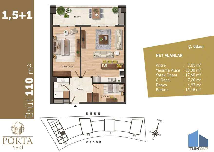 Topraktan Daire | Porta Vadi Projesi | KAĞITHANE | İSTANBUL | 76 Satılık Daire