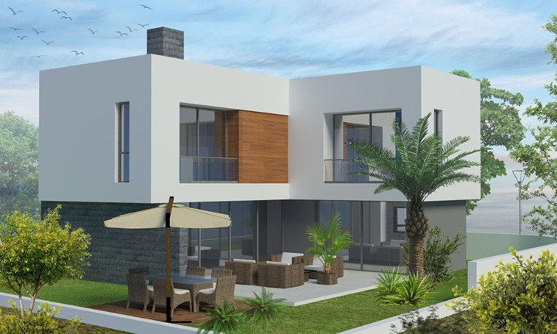 Kıbrıs Girne Çatalköy'de Denize Yakın 3+1 Modern Lüks Dubleks Villa