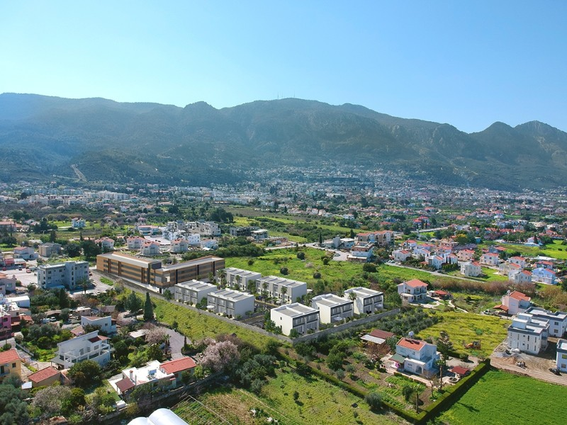 Kıbrıs Girne Alsancak Merkezde Plajlar Bölgesinde 2+1 Lüks Dubleks Villa Projesi