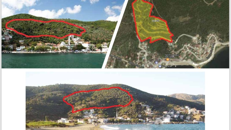 DijitalEmlak'tan Marmara Adası Topağaç'ta Satılık 412 m2 Arsa.