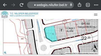 DijitalEmlak'tan Satılık Nilüfer'de Ana Cadde Üzerinde 2.500 m2 Ticari Arsa.