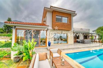 Villa for Sale with 3 +1 Sea View Pool in Bellapais Kyrenia, TRNC