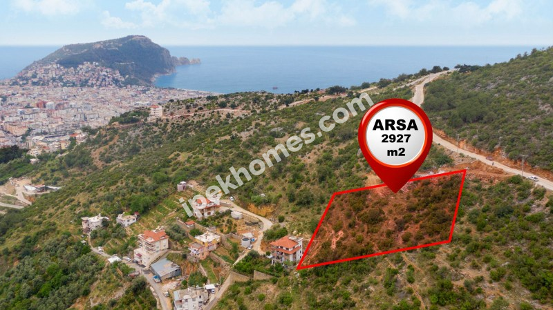 ALANYA TEPE SATILIK VİLLA ARSASI