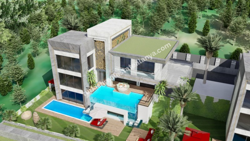 FULL SEA VIEW VILLA COMPLEX IN ALANYA TURKEY . VILLA FOR SALE IN TURKEY 