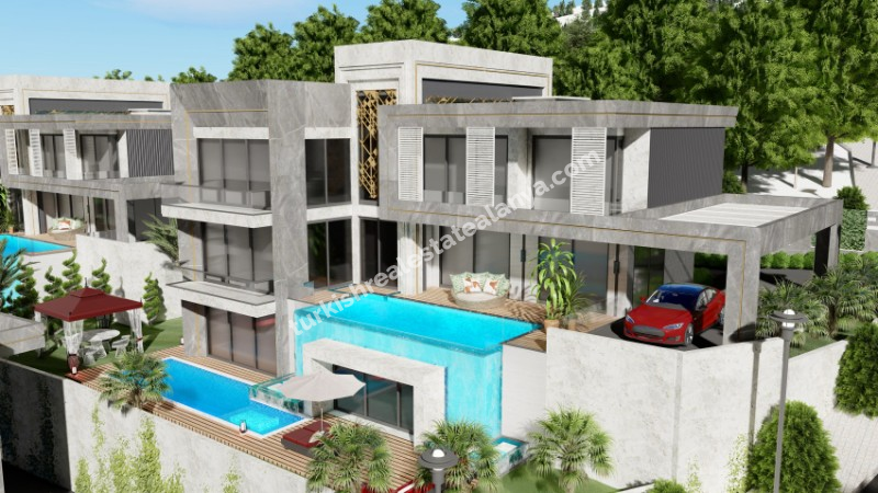 FULL SEA VIEW VILLA COMPLEX IN ALANYA TURKEY . VILLA FOR SALE IN TURKEY 