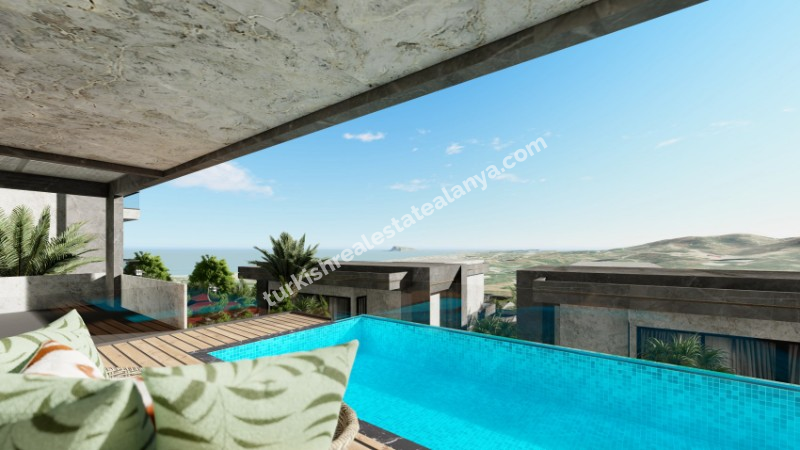 FULL SEA VIEW VILLA COMPLEX IN ALANYA TURKEY . VILLA FOR SALE IN TURKEY 