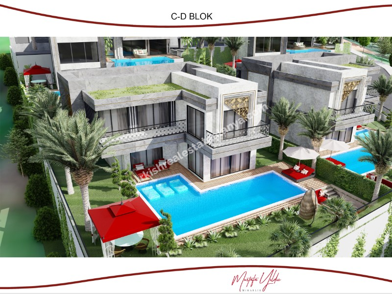 FULL SEA VIEW VILLA COMPLEX IN ALANYA TURKEY . VILLA FOR SALE IN TURKEY 