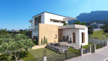 TEK YETKİLİ KIBRIS GİRNE ALSANCAK TA  DENİZ MANZARALI  ÖZEL HAVUZLU ÇOK ÖZEL 4+1 VİLLALAR