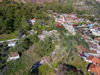Marmaris Hisarönü Köy İçi İmarlı 2.214 m2 Deniz Manzaralı Arsa