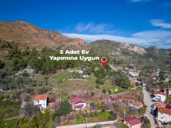 Marmaris Hisarönü Köy İçi İmarlı 2.214 m2 Deniz Manzaralı Arsa