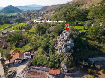 Marmaris Hisarönü Köy İçi İmarlı 2.214 m2 Deniz Manzaralı Arsa