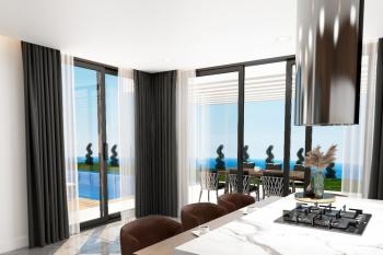 Girne Çatalköy Bölgesinde Türk Koçanlı Denize Sıfır Luks Satılık 6+1 Villalar
