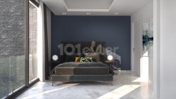 KIBRIS GİRNE/ZEYTİNLİK'TE TÜRK KOÇANLI 4+1 DENİZ MANZARALI LÜKS VİLLALAR