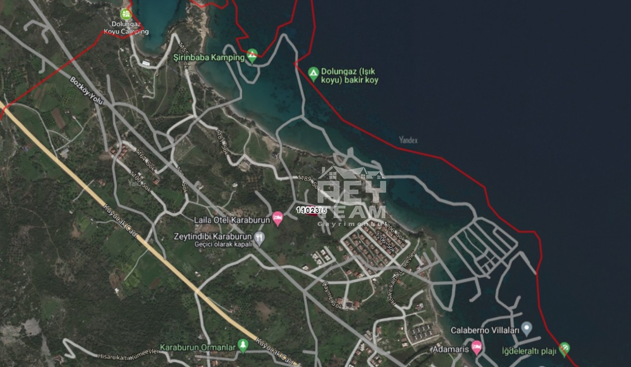 Karaburun Dolungaz'da Denize 250m Butik Otel/Konut İmarlı Arsa-2