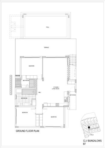 Kıbrıs Girne Bahçeli de Denize Yürüme Mesafesin de 3+1 Satılık Tek Katlı Villa