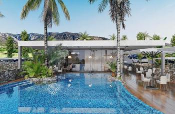 Kıbrıs Girne Esentepe de Deniz Manzaralı Tek Katlı Villa