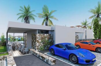 Kıbrıs Girne Esentepe de Deniz Manzaralı Tek Katlı Villa