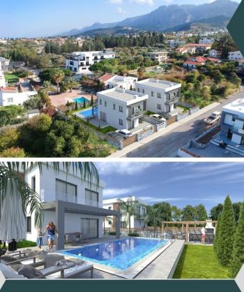 Girne Alsancak'ta Satılık Havuz Opsiyonlu Satılık Villa