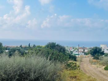 Fırsat Kıbrıs Girne Karşıyaka da Ful Deniz Manzaralı Mimari Projesi Onaylı Muhteşem Arazi