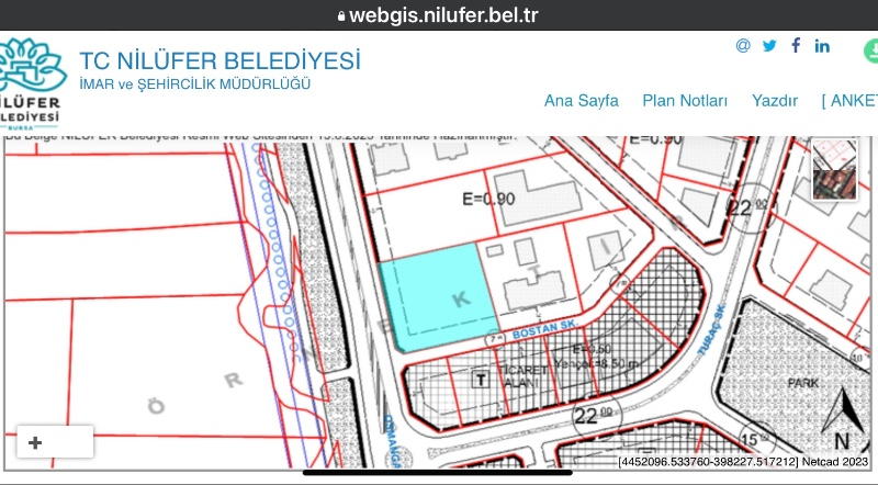 DijitalEmlak'tan Nilüfer Hasanağa'da Bulvara Cephe Köşe 6.400 m2 Satılık Kıymetli Arsa.