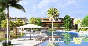 Kıbrıs İskele Long Beach Bölgesinde Site İçerisinde Satılık 1+1Bahçe katı ve Teras Daire