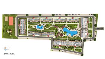 Kıbrıs İskele Long Beach Bölgesinde Site İçerisinde Satılık 1+1Bahçe katı ve Teras Daire
