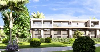 Kıbrıs İskele Long Beach Bölgesinde Site İçerisinde Satılık 1+1Bahçe katı ve Teras Daire