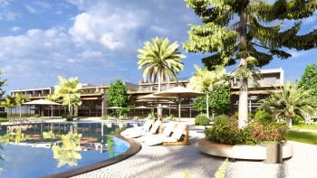 Kıbrıs İskele Long Beach Bölgesinde Site İçerisinde Satılık 1+1Bahçe katı ve Teras Daire