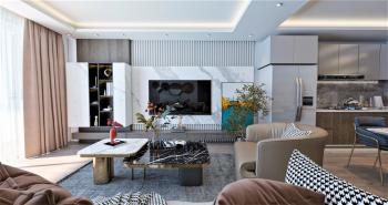 Kıbrıs İskele Long Beach Bölgesinde Site İçerisinde Satılık 1+1Bahçe katı ve Teras Daire