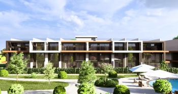 Kıbrıs İskele Long Beach Bölgesinde Site İçerisinde Satılık 1+1Loft Daire