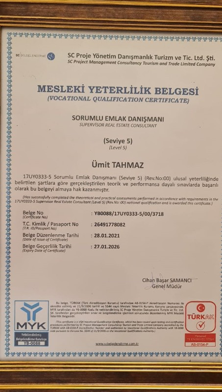 YOZGAT MERKEZ ARSA TAPU SAHİBİ PERTA EMLAK ÜMİT TAHMAZ