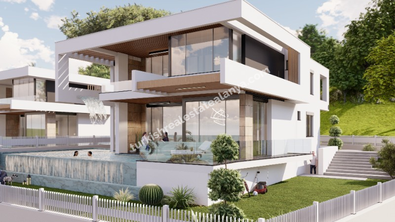 4+1 LUXURY VILLA BUILD TOP OF HILL - VILLA FOR SALE IN ALANYA TURKEY-VILLA SALE TURKEY 