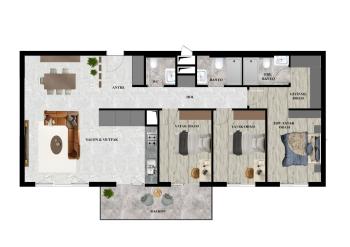 UZAY ILICA'da 3+1 ve 4+1 PROJEDEN SATILIK LÜKS DAİRELER