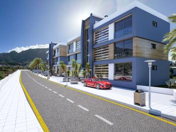 KIBRIS GİRNE LAPTA BÖLGESİNDE HAVUZLU SİTE İÇERİSİNDE BAHÇE KATI VEYA ÇATI TERASLI SATILIK 2+1 DAİRE
