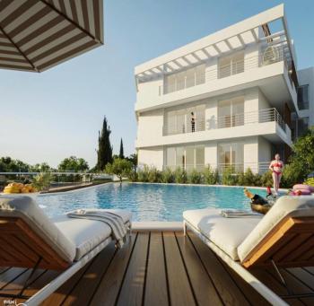 Kıbrıs Girne Lapta Bölgesinde Türk Tapulu Havuzlu Site İçerisinde Satılık Teraslı 3+1 Daire