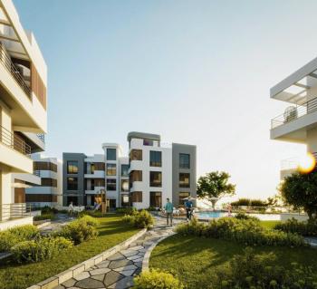 Kıbrıs Girne Lapta Bölgesinde Türk Tapulu Havuzlu Site İçerisinde Satılık Teraslı 3+1 Daire