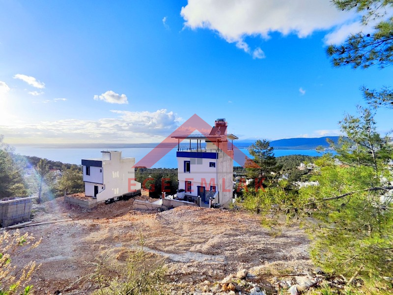Didim Akbük Satılık Deniz Manzaralı Villa Kaba İnşaatı Bitmiş