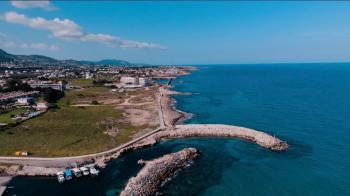 Kıbrıs Girne Karşıyaka da Satılık Denize Yürüme Mesafesinde  Taşınmaya Hazır Sitede Stüdyo Daireler
