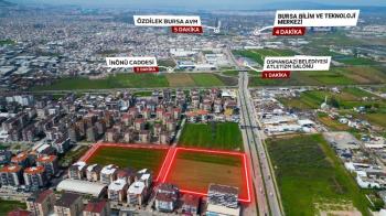 BURSA YILDIRIM ANA CADDEDE 36 DÖNÜM İMARLI KIYMETLİ ARSA