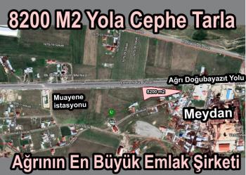 MEYDANA VARMADAN(hayvan pazarına) SATILIK 8200M2 ASFALT YOLA CEPHELİ ARSA